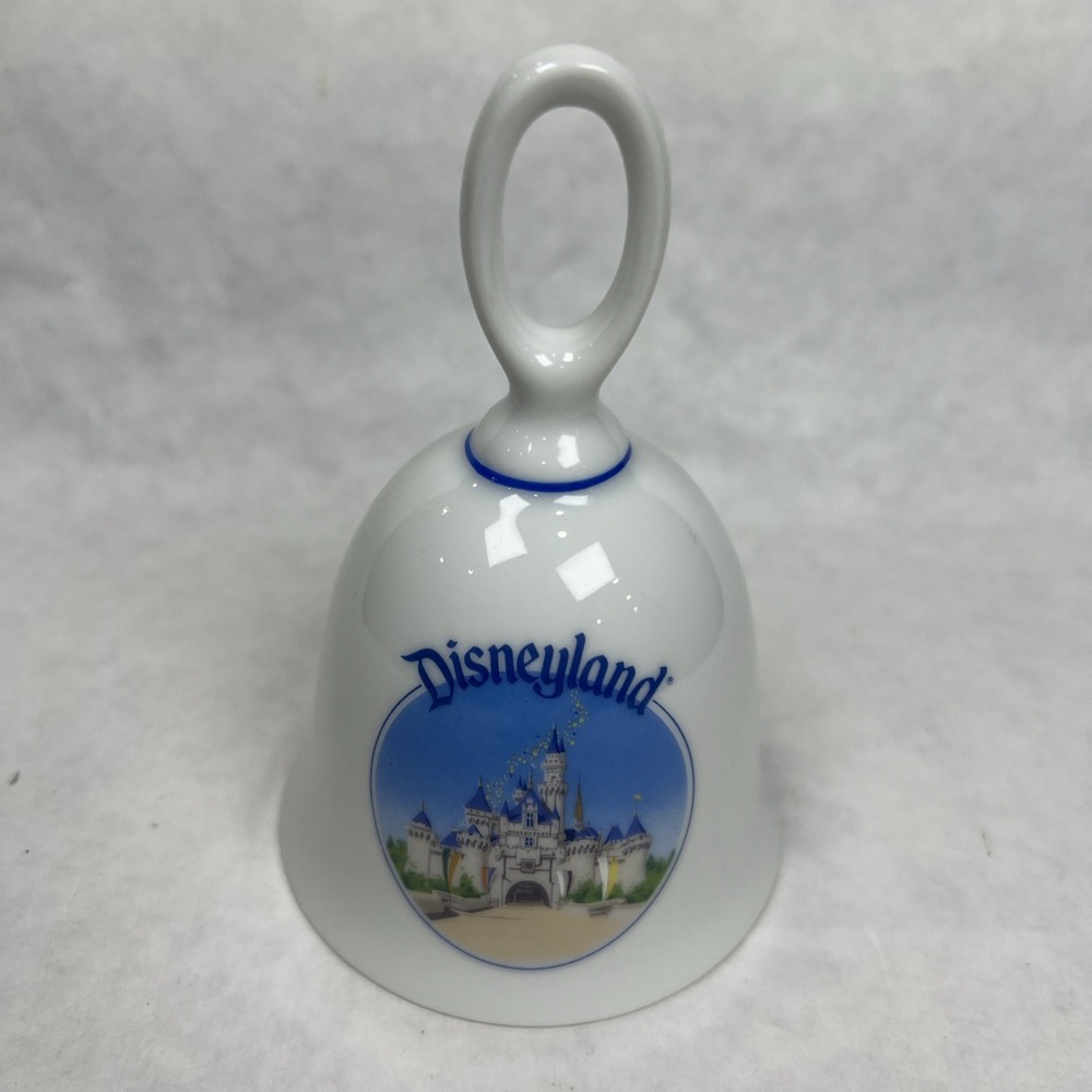 Disneyland Souvenir Ceramic Bell Castle Walt Disney World Made in Japan